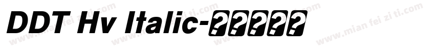 DDT Hv Italic字体转换